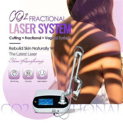 Tynhau meddygol cludadwy laser CO2 ffracsiynol