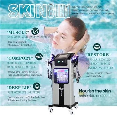 Peiriant Hydrafacial Glas Rhew Clyfar
